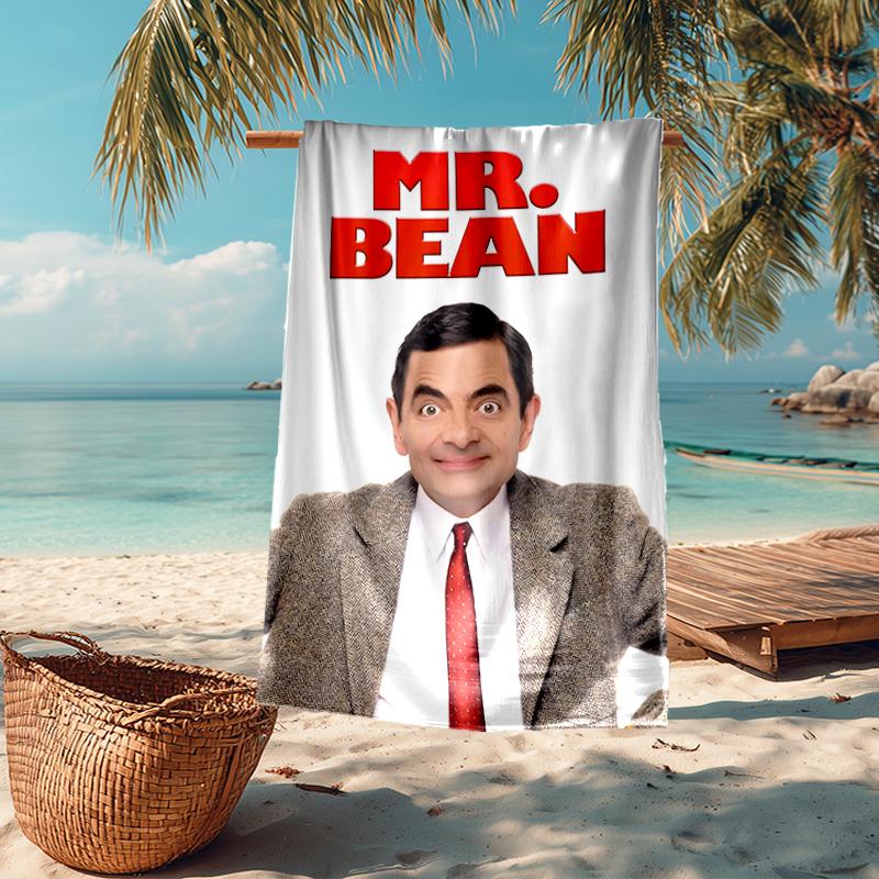 Mr Bean Fashion Beach Towel: Ideal for Summer Adventures Soft, absorbent and quick drying suitable for swimming and bathing