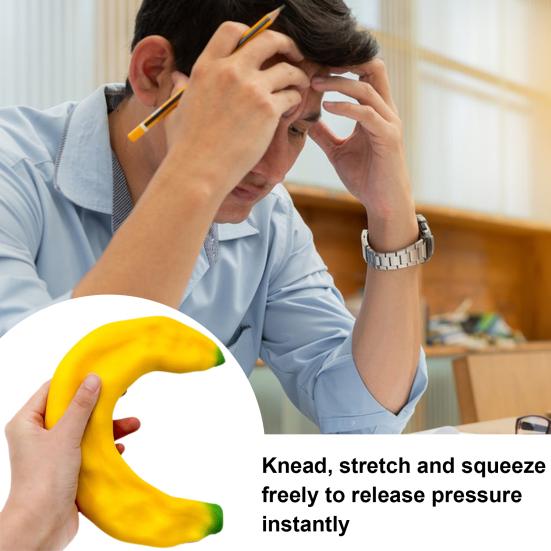 Игрушка для снятия стресса «Банан» для детей и взрослых, эластичная, гигантская, сенсорная игрушка «Банан»