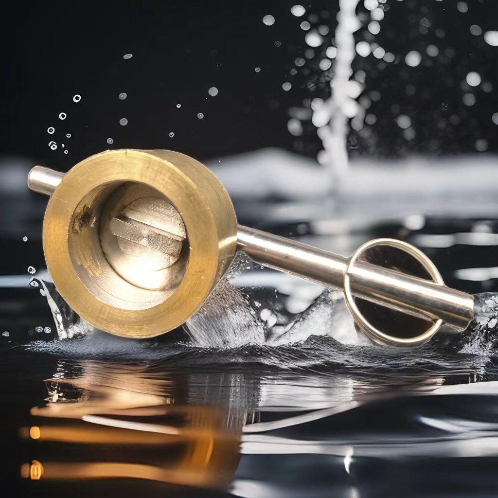 In-Stock Brass Magnetic Locking Radiator Ball Valve with Double Anti-Theft, Herringbone, and Flat-Head Features, Fast Shipping