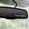 Наклейки I Love You Drive Safe на зеркало заднего вида виниловая наклейка для женщин водонепроницаемая декоративная наклейка на автомобиль аксессуары для автомобиля