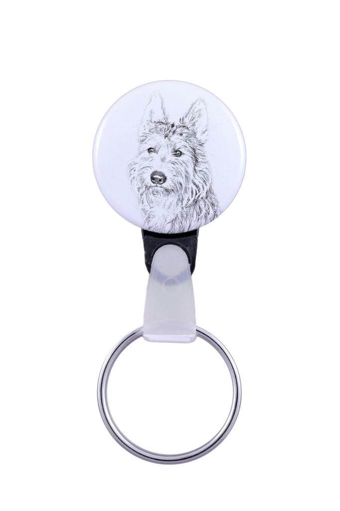 Пикардийская овчарка, Berger Picard, Picardy Shepherd - брелок с портретом собаки, подвеска с фирменной графикой бренда Art-Dog