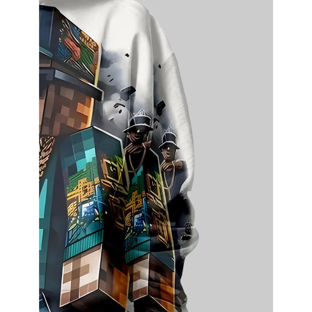 Новое аниме худи, 3D мультяшная детская одежда для мальчиков и девочек, осенняя одежда с длинным рукавом, подходит для детей в возрасте 5-14 лет