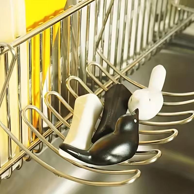 1 шт. Настенная мыльница из нержавеющей стали с подставкой для раковины и держателем для губки, Кухонный органайзер, Подвесная сушилка