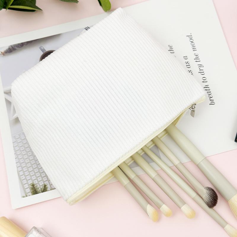 Вельветовая косметичка-пельмень с несколькими отделениями, портативный дорожный органайзер для кистей и туалетных принадлежностей