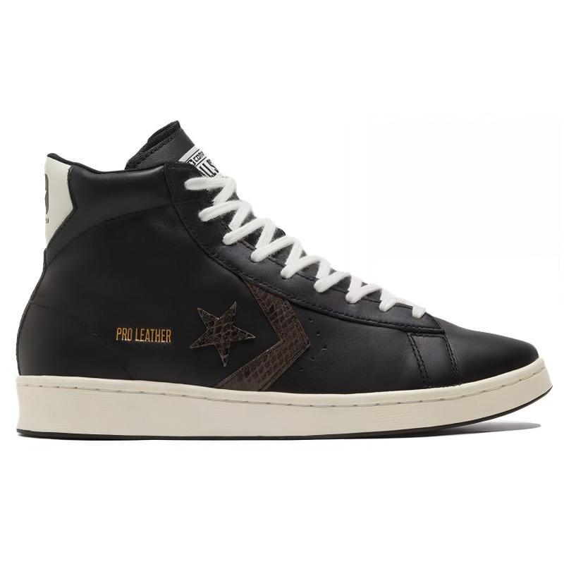 Converse Cons Профессиональная кожаная обмотка Нескользящие и износостойкие Высокие кеды Унисекс Черный Бежевый Белый