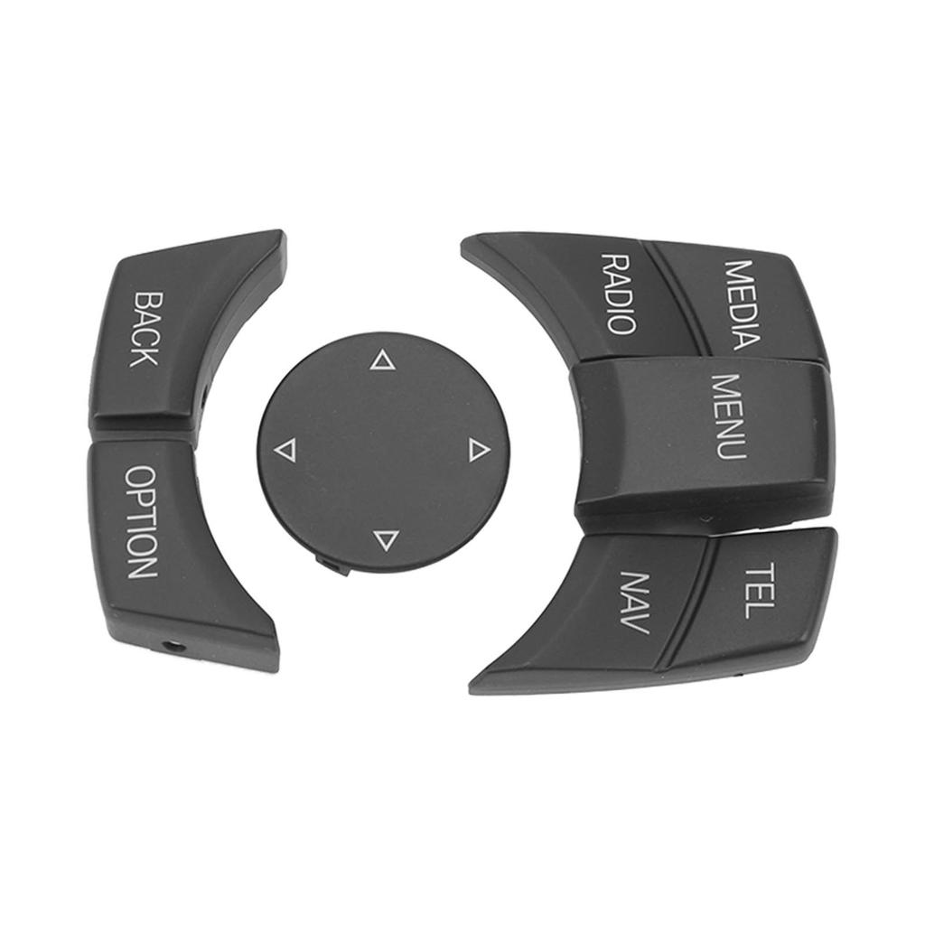 6 ШТ. Кнопка управления мультимедиа автомобиля Изысканная удобная на ощупь крышка кнопки-ручки Подходит для 1 3 5 6 серии Матовый черный