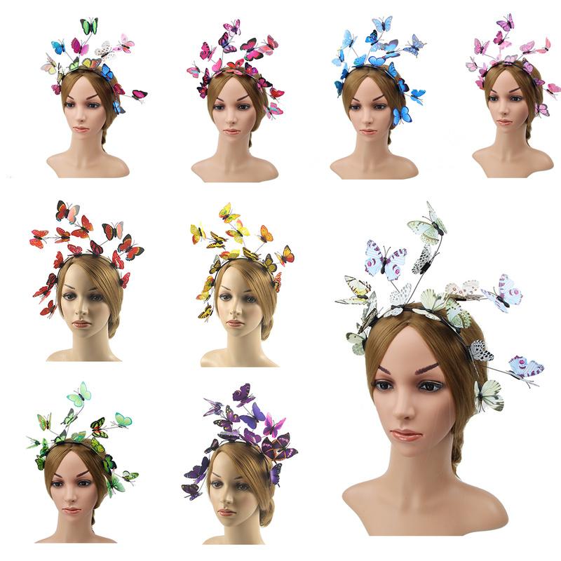 Coucoland Бабочка Очарование Шляпа Монарх Бабочка Оголовье Корона Чаепитие Хэллоуин Костюм Головной Убор