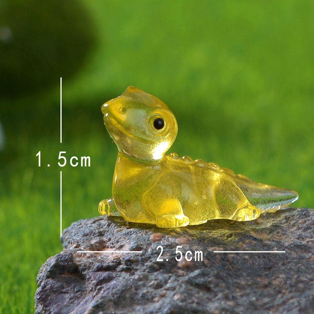 Cute Glow-in-the-dark Cute Lizard Micro Landscape Gardening Widget Cartoon DIY Material Resin Crafts DIY Accessories