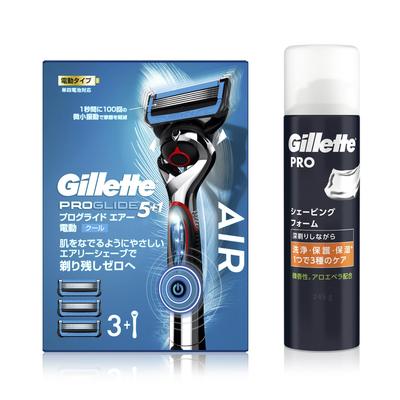Gillette Proglide Air Electric Body 3 сменная пена для бритья 245 г бритва для чувствительной кожи мужчин (с лезвиями) + [Покупка комплекта] Мужской