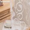 NAPEARL Современная Элегантная Цветочная Жаккардовая Прозрачная Тюлевая Штора для Гостиной и Спальни
