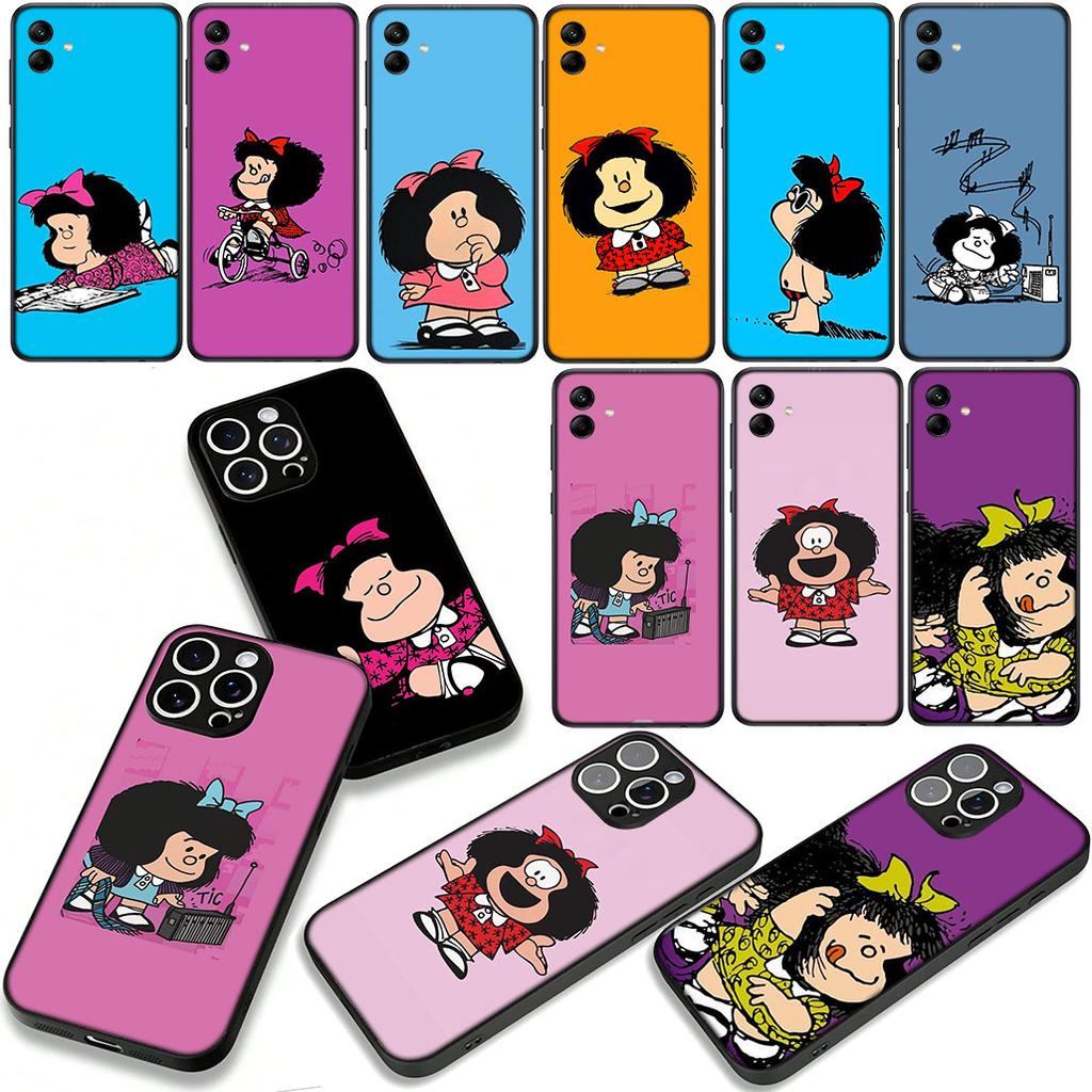 Cute M-Mafaldas Cartoon Case for Motorola Moto Edge 70 60 Fusion 40 NEO 20 Pro G Stylus G56 G96 G71 G73 G41 G42 G50 G51 G52