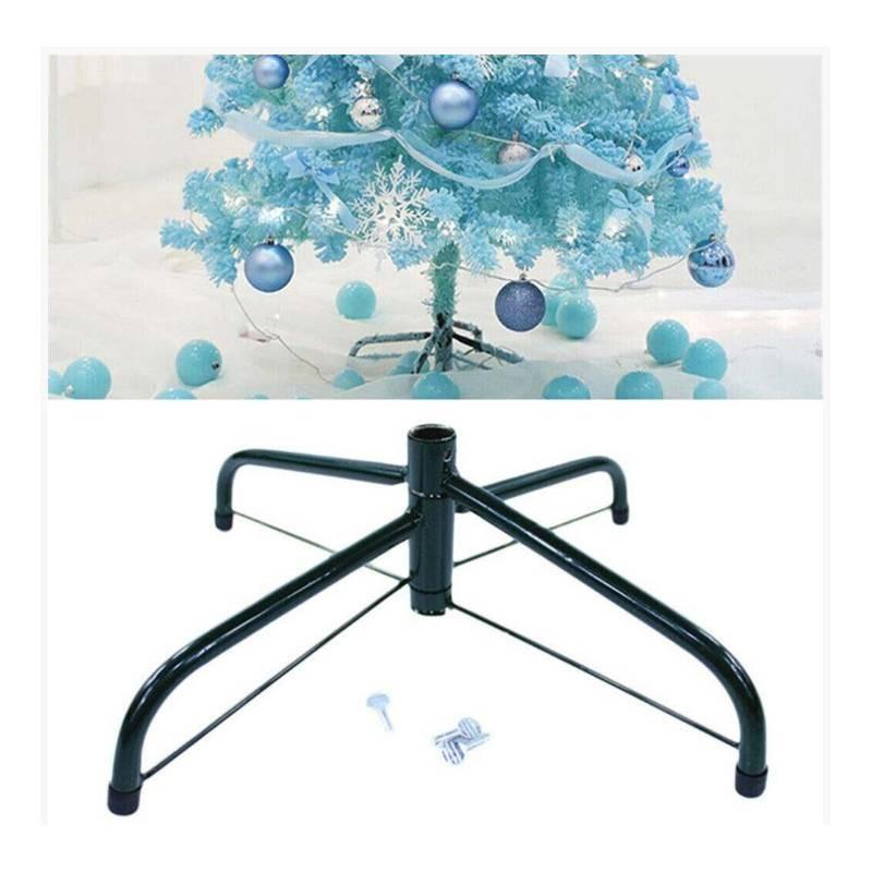 Темно-зеленая металлическая подставка для рождественской елки для праздничного декора диаметром 35 см