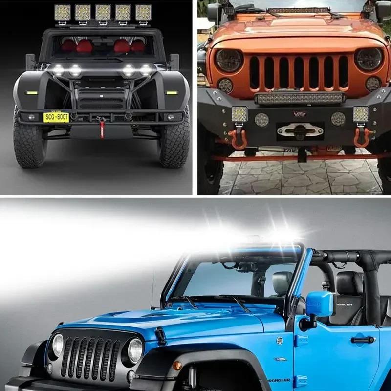 1 шт. 12 В Рабочий свет Светодиодная полоса ходовых огней Внедорожный 4x4 Прожектор Для Джипа Грузовика Автомобиля Мотоцикла Трактора Внедорожника Квадроцикла Светодиодные фары