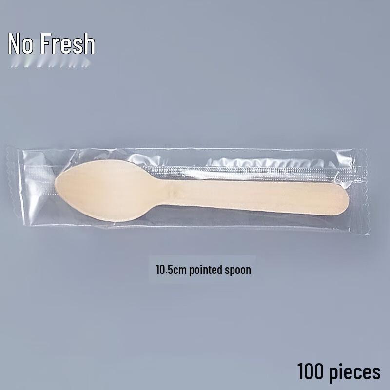 Одноразовые деревянные ложки - 100 штук