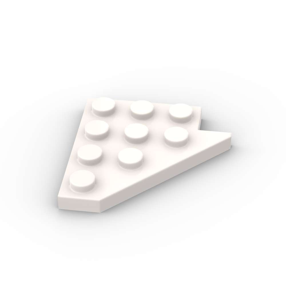 Non-Toxic Moc 10Pcs 3936 Puzzle High-Tech Wedge Plate 4X4 Wing Left Building Blocks Kit Particle Board Bricks Toys For Children Gifts