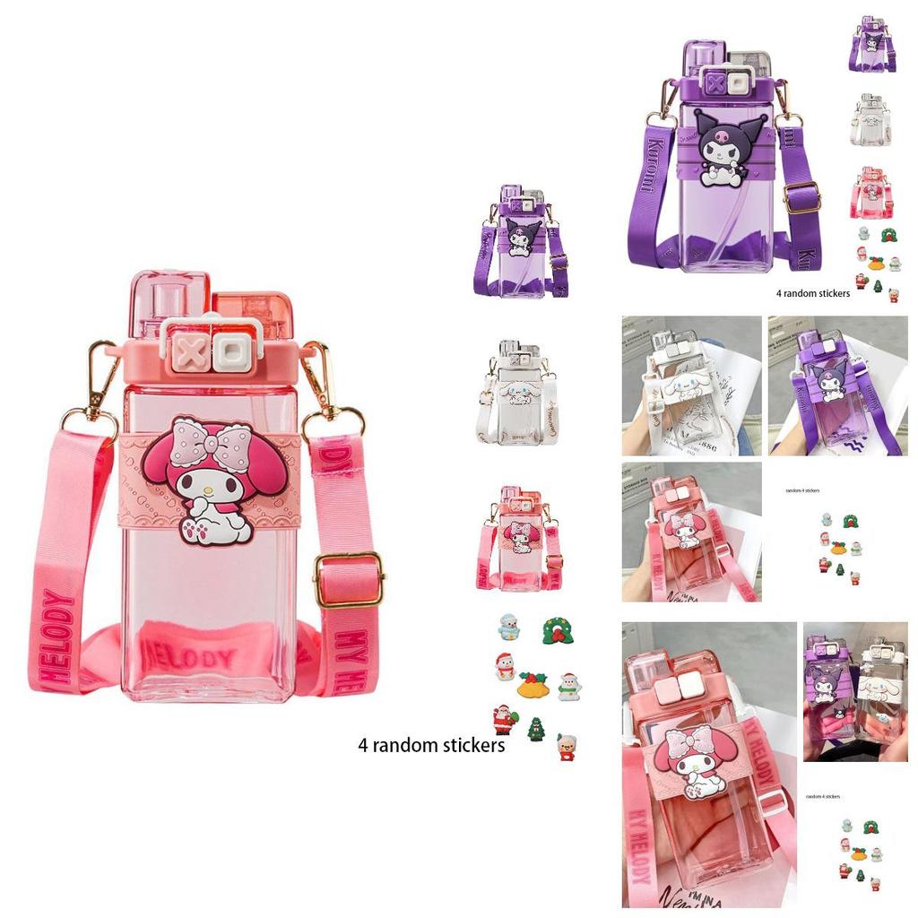 Unique Kuroko Children's Water Bottle With 3d Cartoon Figures And Straw