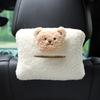 Милый мультяшный медведь, автомобильная коробка для салфеток, подвесной держатель для салфеток, сумка для заднего сиденья автомобиля, подголовник, подлокотник, органайзер для бумаги, плюшевое хранилище