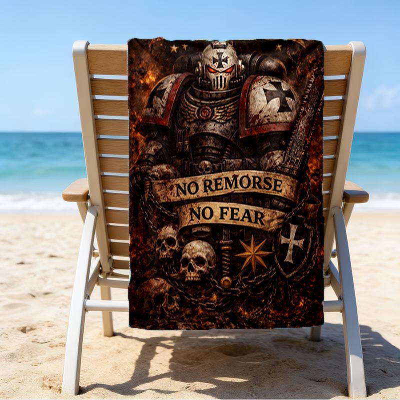 Ультрамягкое пляжное полотенце с тематикой Warhammer 40k, идеально подходит для бассейна - кемпинга, дайвинга - идеальный спутник в путешествии, яркое пляжное полотенце.