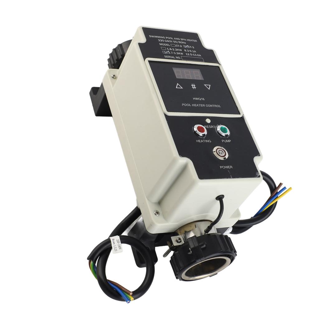 2.7 To 3.3KW Pool Heater Electric Swimming Pool Water Heater Hot Tub Thermostat with Digital