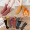 Autumn Winter Snow Boots Thicken Velvet Floor Socks Wool Cashmere Snow Socks Sleeping Warm Hosiery