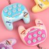 Мультяшная портативная игровая брелок-брелок с игрой «Ударь крота» и светодиодной подсветкой, мини-электронная игрушка-подвеска для сумок, рюкзаков, забавная машинка-хватайка, приз, подарок для детей, подростков