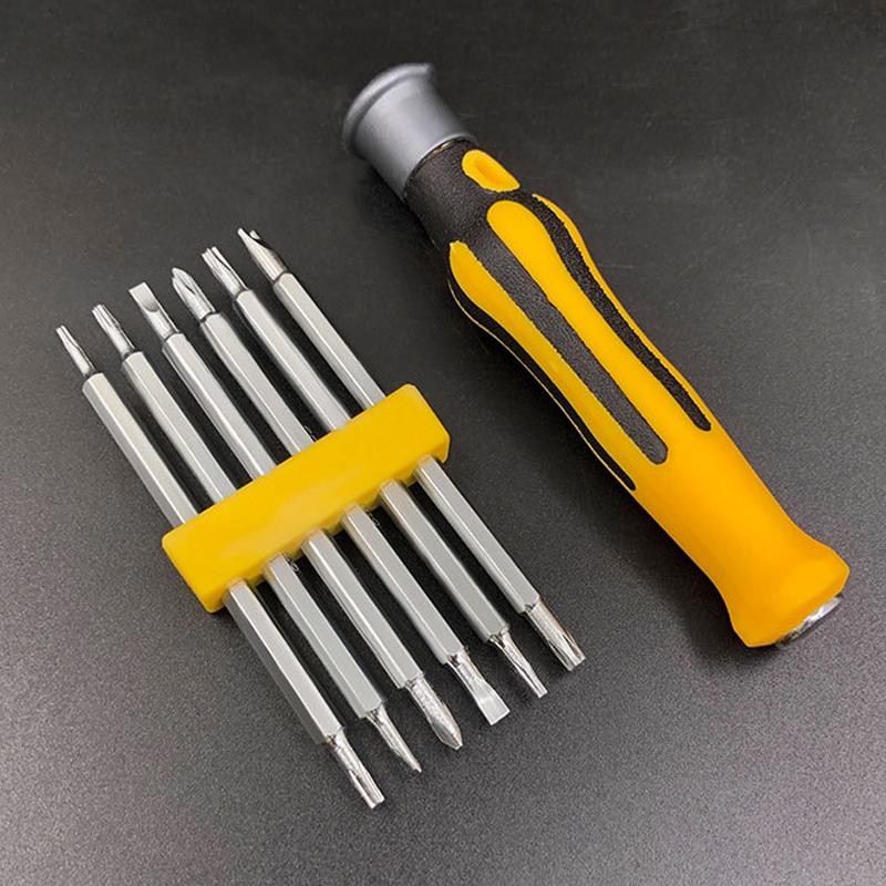 1 Набор 6-в-1 Магнитная отвертка Набор Цветок Треугольник Специальной формы Многофункциональные Прецизионные Ручные Инструменты для Обслуживания