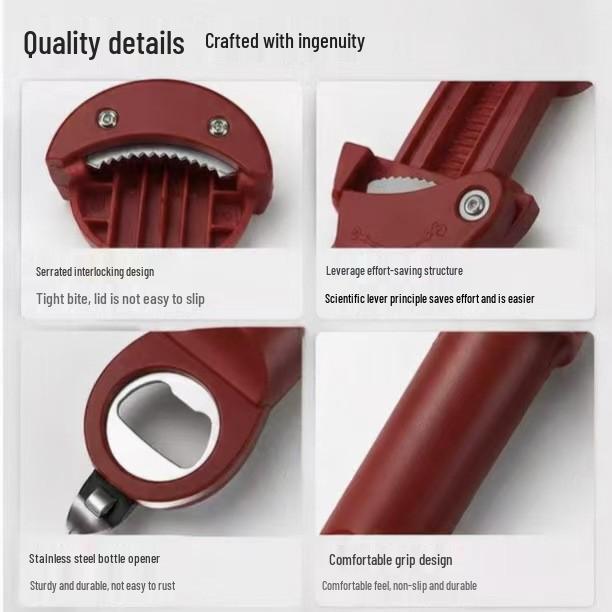 Creative 3-in-1 Bottle Opener - Portable Beer & Can Lid Gadget in Three Colors