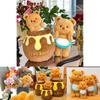 Adorable Honey Bear Plush Toy Soft Cute Cartoon Couple Gift For Kids And Girlfriend