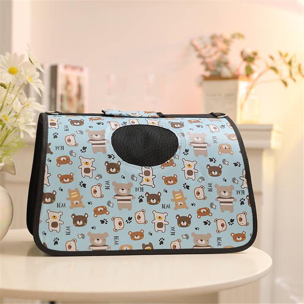 Сумка-переноска для домашних животных, собак и кошек, дорожная сумка первой необходимости, модная складная портативная сумка-14,17 дюйма