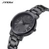 Elegant Women's Watches Black Silver Fashion Dress Ladies Wrist Clock Orginal Design Woman's Quartz Wristwatches