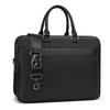 Lansion Business Large Job Hunting PC PU A4 Recruitment Induction Business Day Black Men's Bag, Capacity, Bag, Bag, Leather, 15.6-inch, Compatible,