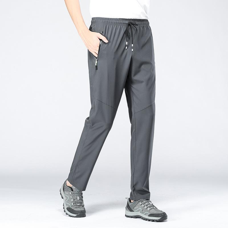 Мужские весенне-летние однотонные спортивные быстросохнущие брюки большого размера для отдыха, водонепроницаемые походные брюки