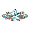 Women Fashion Flower Leaf Crystal Rhinestone Hair Barrette Clip Hairpin Jewelry
