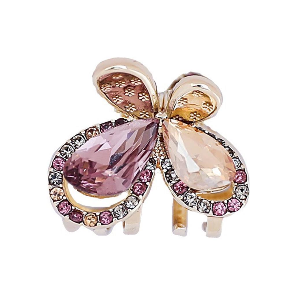 Elegant Glitter Women's Hair Claws Light Luxury Rhinestone Flower Butterfly Hair Clip Half Zip Hairpin Jewelry Hair Accessories