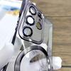 Plating Transparent For Magsafe Case For Samsung Galaxy S25 S24 S23 S22 S21 Ultra Plus S 25 24 23Ultra Mag Safe Glass Lens Cover
