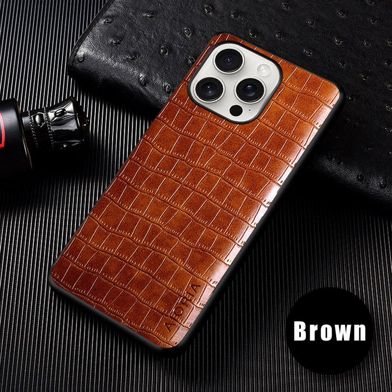 Роскошный чехол из крокодиловой кожи для iPhone 16 Pro Plus Max, задняя крышка для iPhone 16 pro max, чехол