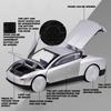 1/32 Tesla Cybercab Роботакси Беспилотное Такси Сплав Металл Литая Модель Автомобиля Домашние Модные Игрушки Украшения Коллекции Для Демонстрации Декорации