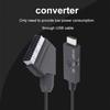 1080P SCART To HDMI Video Audio Converter Adapter Cable Male To Male SCART Input To HDMI Output for HDTV Sky Box STB Plug Play