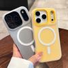 Роскошный Магнитный Чехол 2-в-1 Конфетных Цветов Для iPhone 17 Air 16 15 14 13 12 11 Pro Max Plus Для Беспроводной Зарядки MagSafe Матовый Чехол