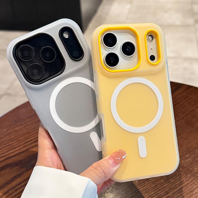Роскошный Магнитный Чехол 2-в-1 Конфетных Цветов Для iPhone 17 Air 16 15 14 13 12 11 Pro Max Plus Для Беспроводной Зарядки MagSafe Матовый Чехол