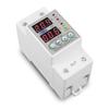 Din Rail Dual Display Adjustable Over Voltage Current And Under Voltage Protective Device Protector Relay 40A 63A 80A 220V 230V