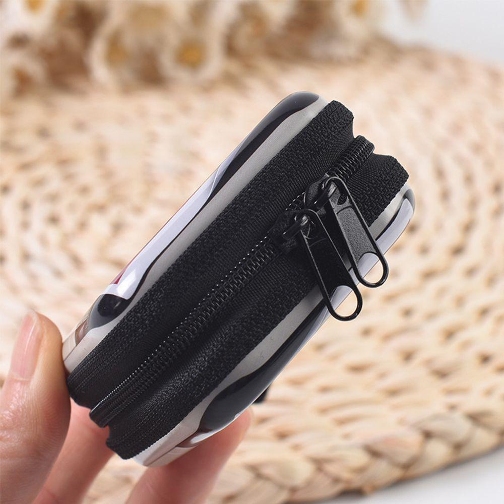 Player Pattern Tinplate Coin Purse Earphone Cable Storage Bag Change Zipper Pocket Cute Cartoon