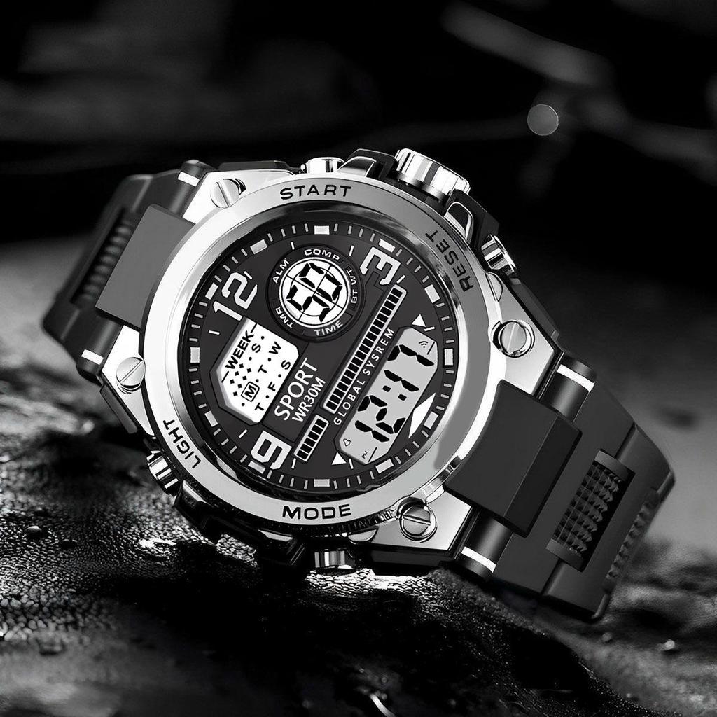2024 Мужские и подростковые спортивные многофункциональные электронные часы