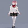 Косплей костюм школьной формы Puella Magi Madoka Magica, полный комплект с париком для Хэллоуина