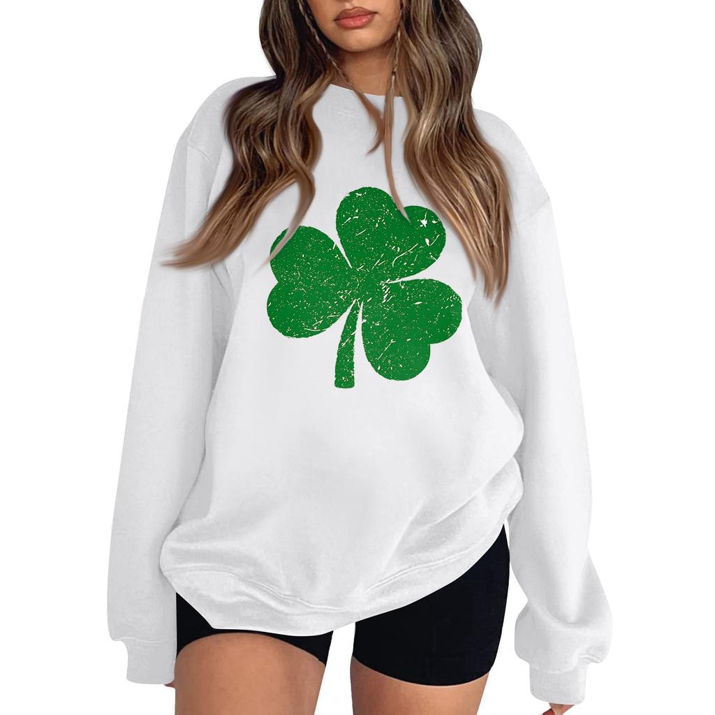 Женская повседневная мода ко Дню святого Валентина с принтом, длинным рукавом, круглым вырезом, толстовки, пуловеры, топы