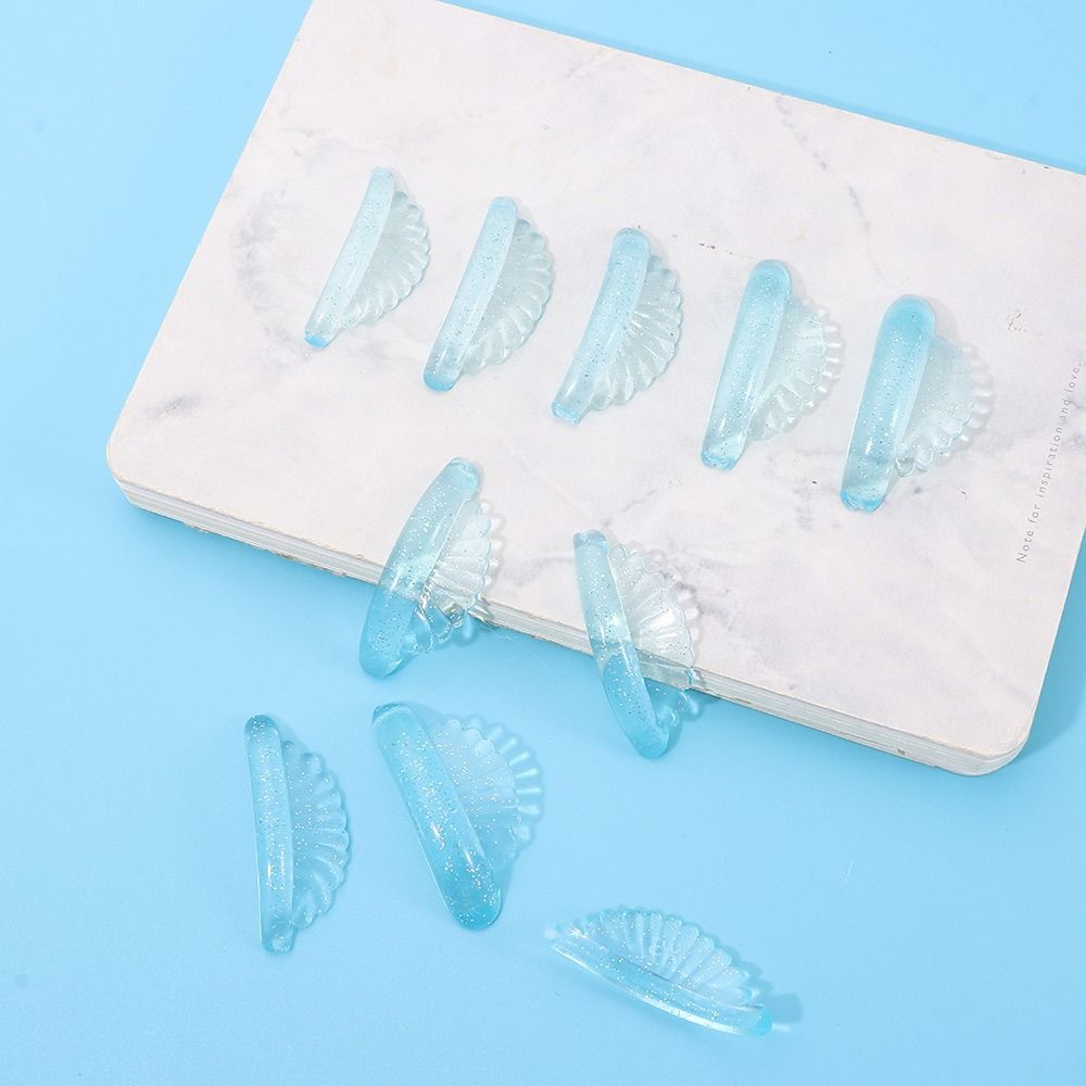5Pairs Reusable Silicone Eyelash Perm Pads Eyelash Extension Sticky Lashes Rods  for Women