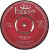7inch Record GORDON FRANKS & HIS ORCHESTRA / RIK - Patricia / Torero 45WB294 Embassy 1958 UK Jazz Used
