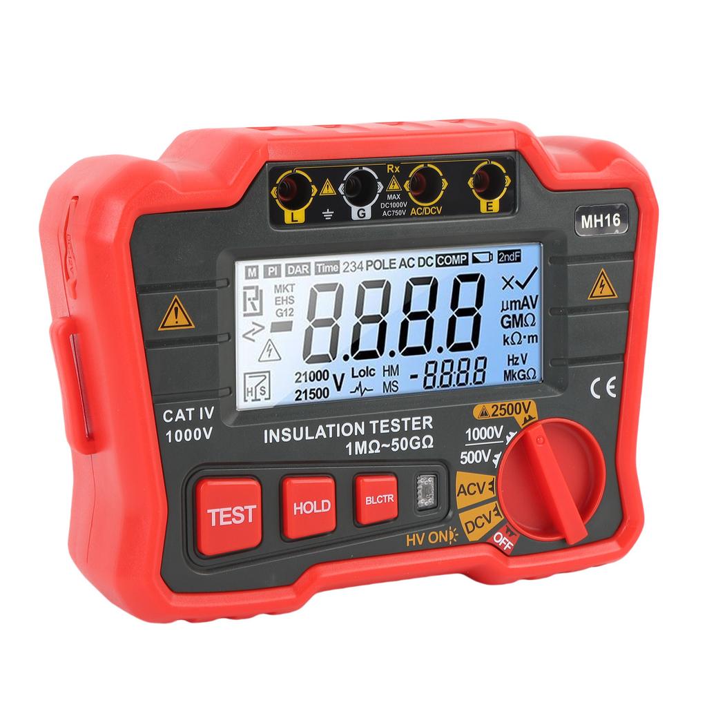 Цифровой тестер сопротивления изоляции Высокоточный мегаомметр 2500 В Высоковольтный тестер сопротивления для