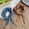 Triangle Scarf Scarf Women's Small Scarf Summer New Breathable Versatile Headscarf Summer Pastoral Headband Tied Hair Streamer Tied Bag Strap