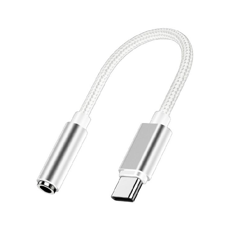 Type C to 3.5mm Auditory Cord, Soft Woven Video Cord for Clearly Sound and Device Compatibility